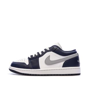 Air Jordan 1 Low Marine/Blanc Homme Nike pas cher