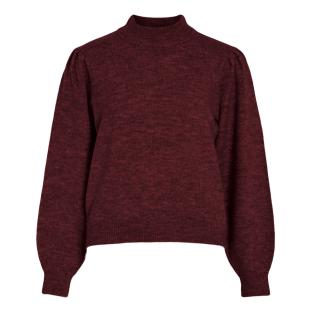 Pull Bordeaux Femme Vila Monica pas cher