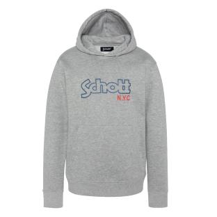 Sweat à Capuche Gris Garçon Schott Sidney pas cher