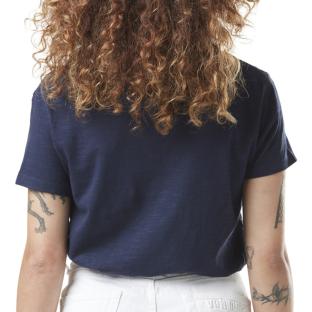 T-shirt Marine Femme Von Dutch Slub vue 2