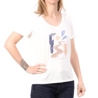 T-shirt Blanc Femme Sun Valley PALACIO vue 0