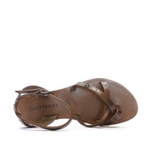 Sandales Marrons Femme Chattawak PERLA vue 4