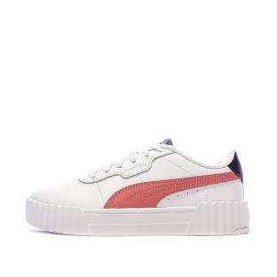 Baskets Blanche/Rose Fille/Femme Puma Carina 3.0 vue 0