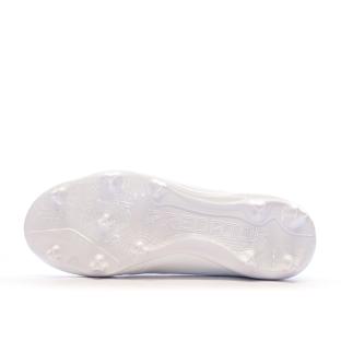 Chaussures de Foot Blanches Junior Adidas Predator League FG vue 5