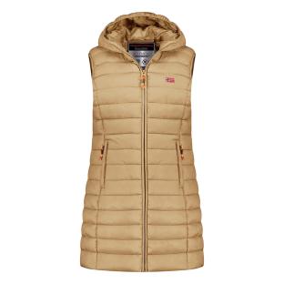 Doudoune sans manche Beige Femme Geographical Norway Vatikolor pas cher