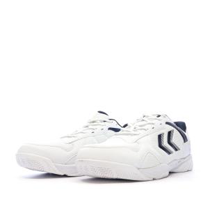 Chaussures de Sport Blanc/Marine Homme Hummel Court Control II vue 6