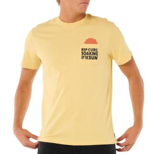 T-Shirt Jaune Homme Rip Curl Sun Soaker vue 0