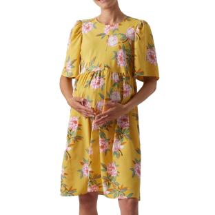 Robe Jaune Femme Mamalicious Palma vue 0