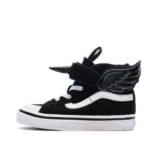 Baskets Noires/Blanches Enfant Vans Flying Sk8-hi pas cher