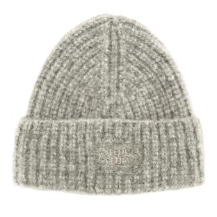 Bonnet Gris Clair Femme Superdry Rib Knit Beanie vue 0