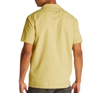 Chemisette Jaune Homme Tommy Hilfiger Linen Blend Camp-aruba vue 2