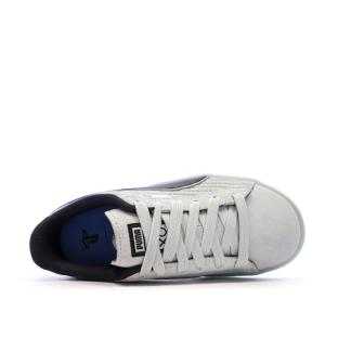 Baskets Grises/Noires Garçon Puma Suede vue 4