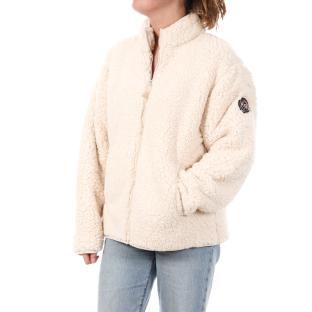 Veste Sherpa Écru Femme Full Compagnie des Amériques Zip vue 0
