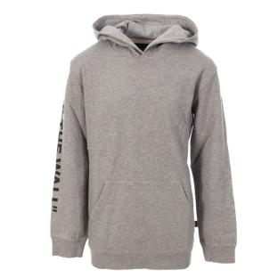 Sweat Gris Garçon Vans Logo Fleece Hoodie Heather pas cher