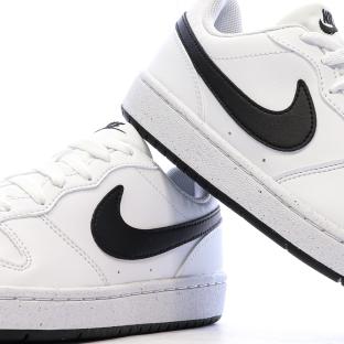 Baskets Blanches Garçon Nike Court Borough Low vue 7
