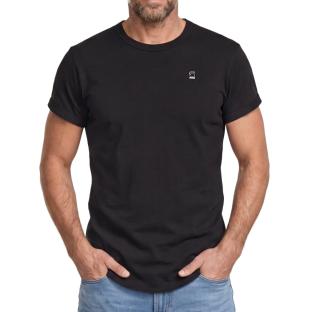 T-Shirt Noir Homme G-Star RAW Logo vue 0