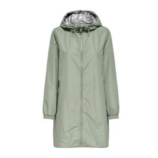 Coupe vent à capuche réversible Vert/Argent Femme Only Fry vue 2