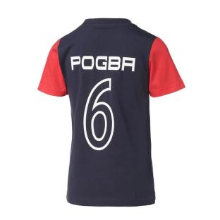 Pogba T-shirt Player Bleu/Rouge Homme Equipe de France vue 2
