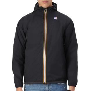 Schwarze Windjacke für Damen und Herren von K-WAY „Le vrai 4.0 Claude“ Ansicht 0