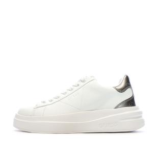 Baskets Blanches/Argent Femme Guess Elbina vue 0