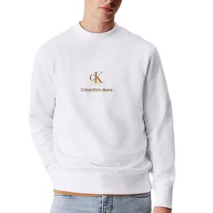 Sweat Blanc Homme Calvin Klein Jeans Shadow pas cher