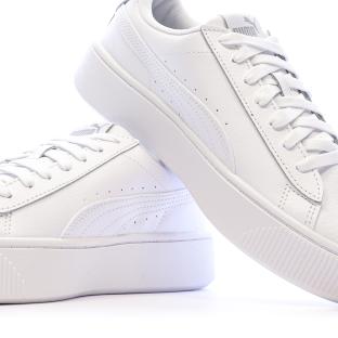Baskets Blanches Femme Puma Vikky vue 7