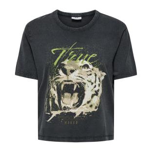 T-shirt Noir Femme JDY Elina vue 3