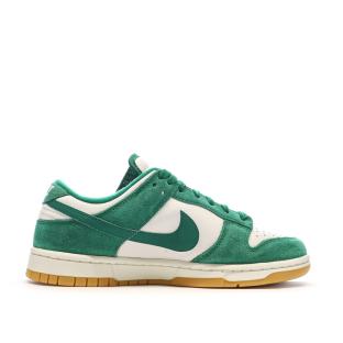 Baskets Blanches/Vertes Homme Nike Dunk Low vue 0