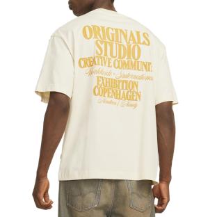 T-Shirt Beige Homme Jack & Jones Bury vue 2