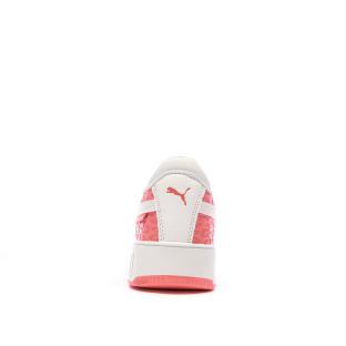 Baskets Blanches/Roses Fille Puma Carina Street Wild vue 3