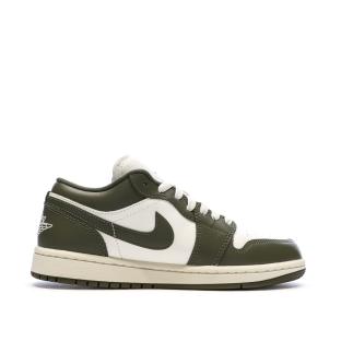 Baskets Kaki Mixte Nike Air Jordan 1 Low vue 2