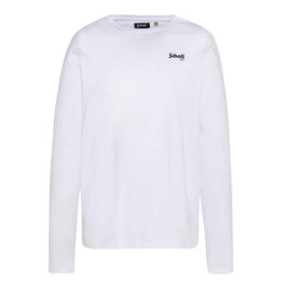 T-shirt Blanc Homme Schott BRODEDML pas cher