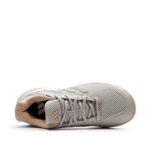 Baskets Grises/Roses Femme Adidas Gamecourt 2 vue 0