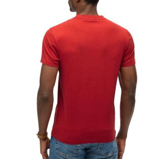 T-shirt Rouge Homme Superdry Vintage LogoR6T vue 2