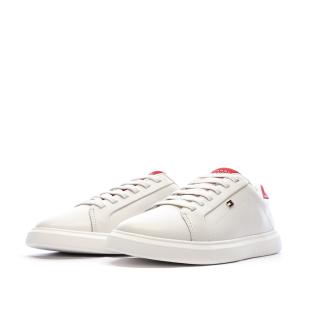 Baskets Blanches/Rouges Femme Tommy Hilfiger Icon vue 0