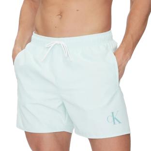 Short de bain Bleu Homme Calvin Klein Jeans Drawstring pas cher