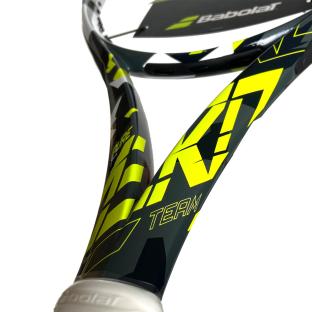 Raquette Noire/Jaune Homme Babolat AERO vue 2
