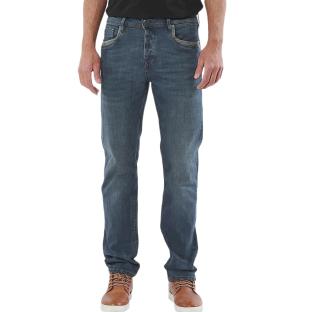 Jean Straight Fit Bleu/Gris Homme Kaporal pas cher