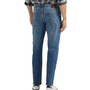 Jean Straight Bleu Homme Lee Elmside vue 2