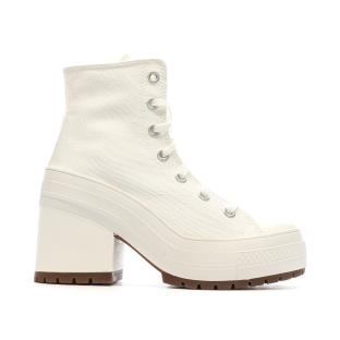 Baskets Blanches Femme Converse Chuck 70 De Luxe A05348C vue 2