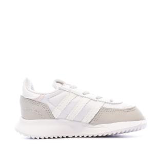 Baskets Blanches Fille Adidas Retropy vue 2