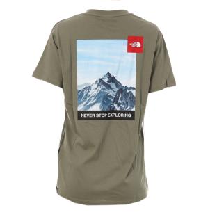 T-shirt Kaki Femme The North Face Mntnsky vue 2