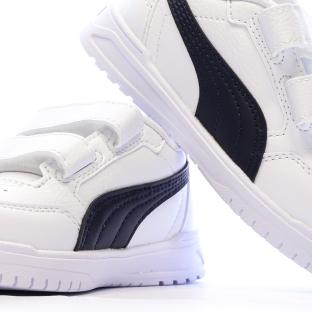 Baskets Blanches/Noires Garçon Puma Shuffle Downtown vue 7