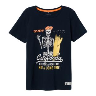 T-shirt Marine Garçon Name it Simon pas cher