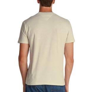 T-Shirt Écru Homme Tommy Hilfiger Reg Linear vue 2