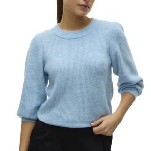 Pull Bleu Ciel Femme Vero Moda Vigga vue 0