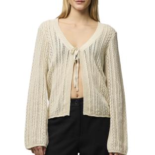 Cardigan Écru Femme Pieces Pcnuka Knit vue 0