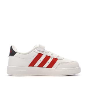 Baskets Blanc/Rouge Garçon Adidas Breaknet 2.0 vue 2