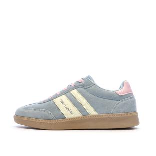 Baskets Bleu/Jaunes Femme Teddy Smith 120123 pas cher