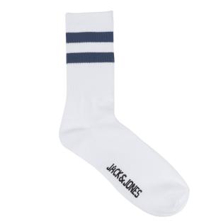 X3 Paires de Chaussettes Hautes Blanches Homme Jack & Jones Tennis vue 0